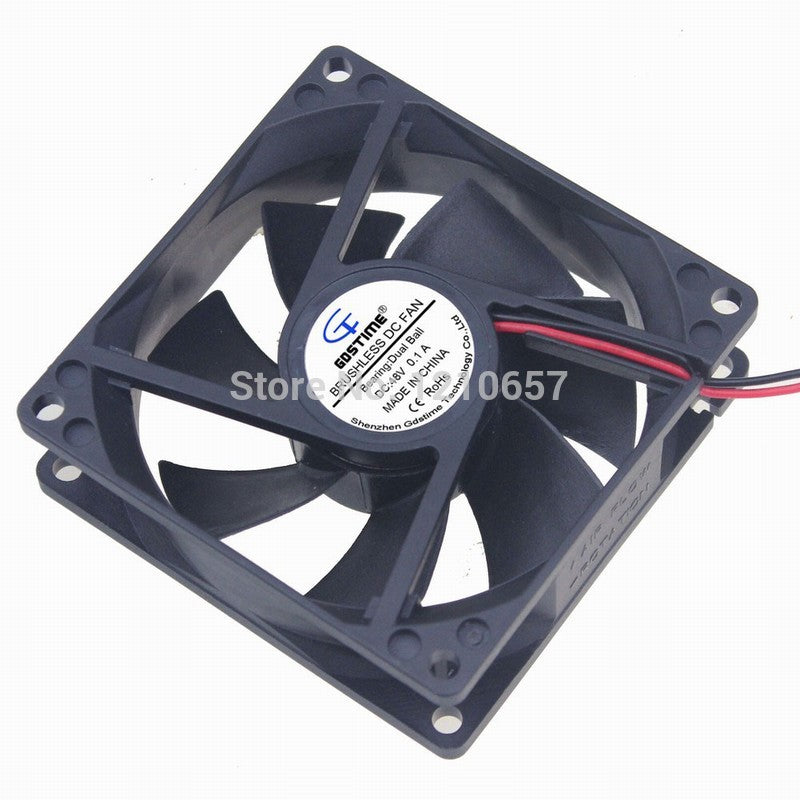 1 Pieces Gdstime DC 48V 2Pin 0.1A Ball 80mm 80x25mm 8CM 8025B Brushless Cooling Cooler Fan