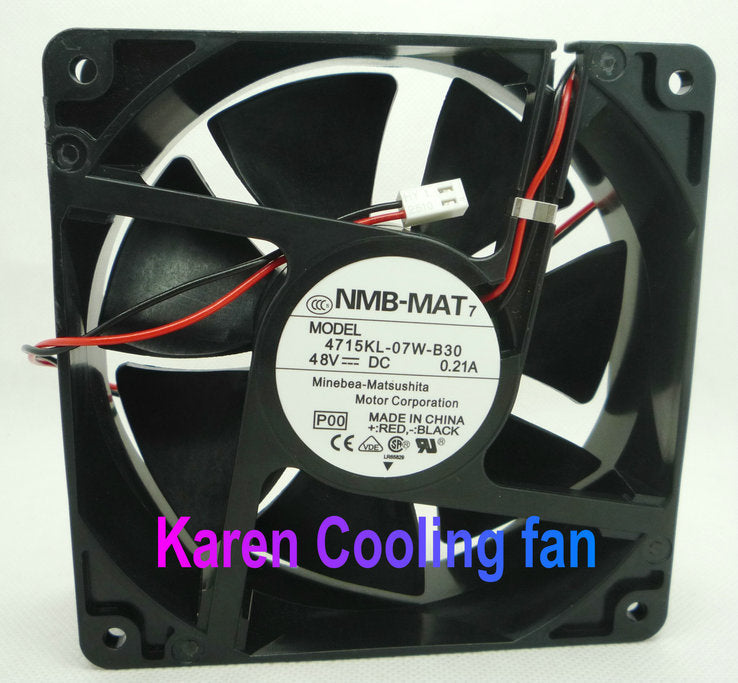100% new original NMB 4715KL-07W-B30 12038 48V 0.21A 12cm 120 * 120 * 38mm cooling fan