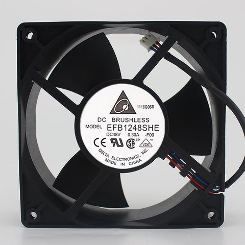 12038 48V 0.30A 12CM Server Cabinet Inverter fan EFB1248SHE