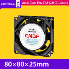 240VAC 50HZ 0.08A 16W 2300RPM Cooling Radiator Axial Fan TA8025MBL-2 Ventilation and Air Change FZY Small ventilator