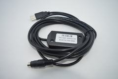 FX-USB-AW : USB/RS422 interface for Mitsubishi FX3U/FX2N/FX1N/FX0/FX0S/FX1S series PLC, 2.5 meters, Fast Shipping