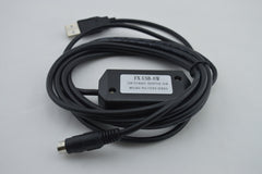 FX-USB-AW : USB/RS422 interface for Mitsubishi FX3U/FX2N/FX1N/FX0/FX0S/FX1S series PLC, 2.5 meters, Fast Shipping