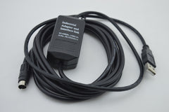 FX-USB-AW : USB/RS422 interface for Mitsubishi FX3U/FX2N/FX1N/FX0/FX0S/FX1S series PLC, 2.5 meters, Fast Shipping