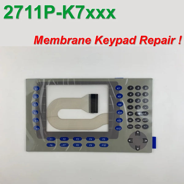 PanelView PLUS 700 membrane overlay glass keypad 2711P-K7 GLASS 2711P-K7C 2711P-B7 for HMI Panel repair,Have in stock