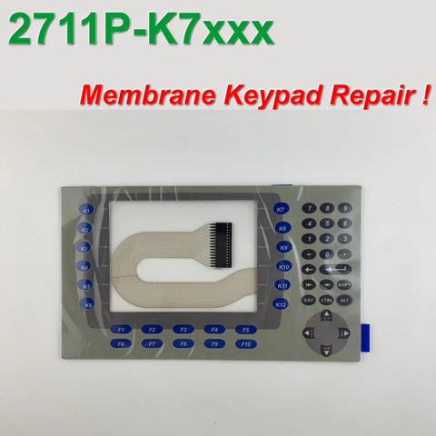 PanelView PLUS 700 membrane overlay glass keypad 2711P-K7 GLASS 2711P-K7C 2711P-B7 for HMI Panel repair,Have in stock
