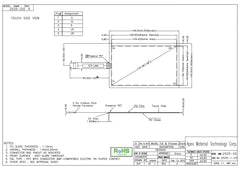 Supply! Brand new original AMT2525 91-02525-00A industrial touch screen 5 wire resistance 7 inch