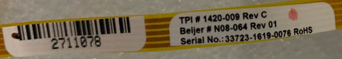 TPI #1420-009 Rev C Beijer #N08-064 Rev 01 Serial No Touchpad