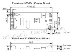 In stock! New original PM9036 RS-232 touchscreen controller, 4,5,8-wire touchscreen control