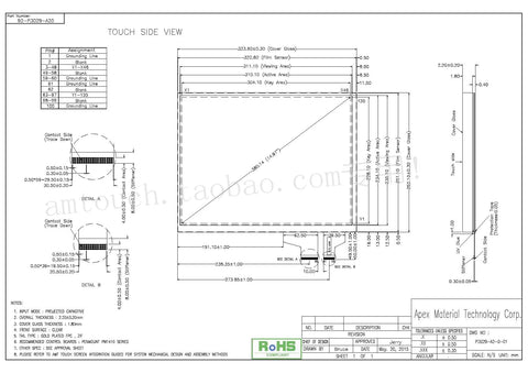 In stock! Brand new original AMT P3029-A20 industrial grade 15 inch capacitive screen 92-P3029-A20