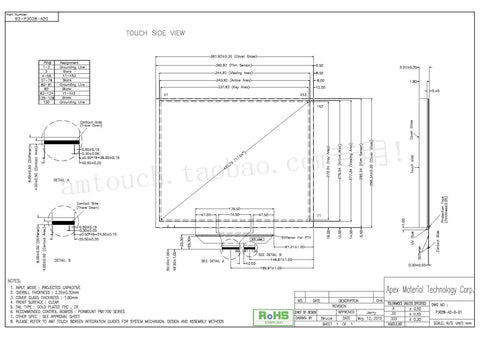 In stock! Brand new original AMT P3028-A20 industrial grade 17 inch capacitive screen 92-P3028-A20