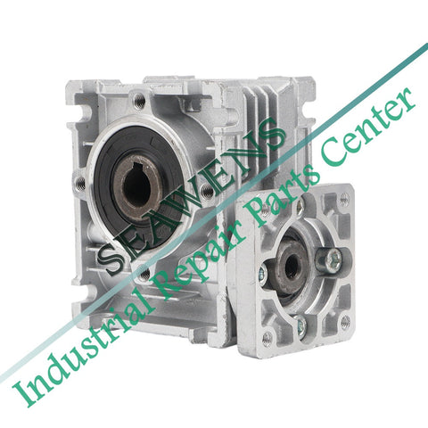 Worm Gearbox NMRV-040 Reducer Gear Ratio 5:1/100:1 Input 14mm Output 18mm Shaft Reducer Suitable For Nema24/ Nema34 Motor