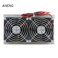 ANENG 1PC Thermoelectric Peltier Refrigeration Cooling System Kit Cooler Double Fan New