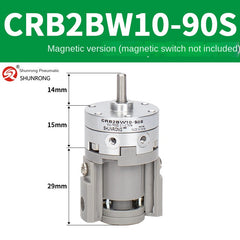 Blade Type Swing Rotary Cylinder CRB1BW50-90S Degree CRB2BW15/20/30/90S/180S/270S