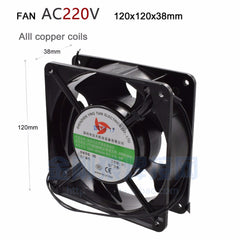 Cooling Fan AC220V ,copper core ,120x120x38mm for Inverter welding machine