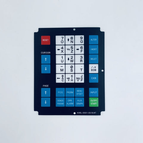 Numerical control machine button film A98L-0001-0518 #T A98L-0001-0518 #M02 button film OK