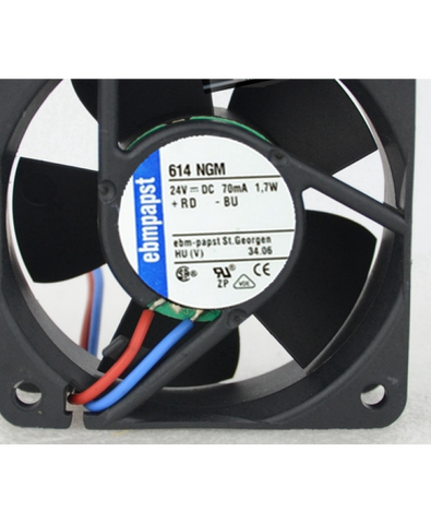 Original ebmpapst TYP 614NGM 6025 24V 1.7W fan