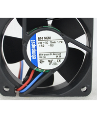 Original ebmpapst TYP 614NGM 6025 24V 1.7W fan