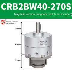 Blade Type Swing Rotary Cylinder CRB1BW50-90S Degree CRB2BW15/20/30/90S/180S/270S