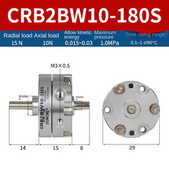 Blade Type Swing Rotary Cylinder CRB1BW50-90S Degree CRB2BW15/20/30/90S/180S/270S