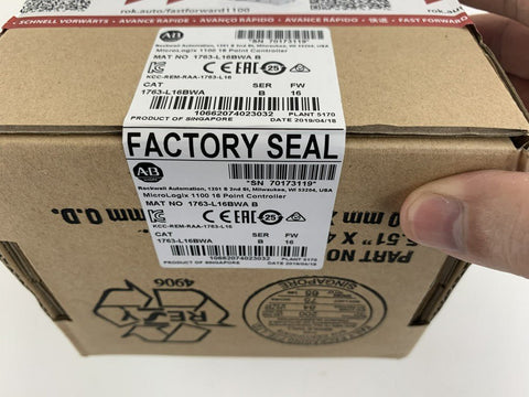 New Factory Sealed AB 1763 - L16BWA SER B MicroLogix 1100 16 Point Controller PLC - NewTouchBuff Official Store