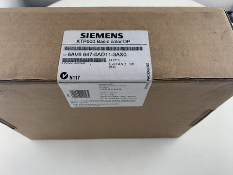 New Siemens 6AV6647 - 0AD11 - 3AX0 SIMATIC HMI KTP600 6" Panel 6AV6 647 - 0AD11 - 3AX0 - NewTouchBuff Official Store