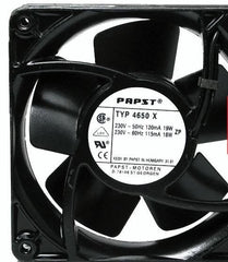 PAPST 12038 TYP4650X 230V~50Hz 19W 230V~60Hz 18W Cooling Fan