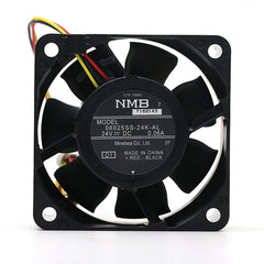 NMB 06025SS-24K-AL 6025 6CM 24V 0.06A 3-wire Printer Cooling Fan