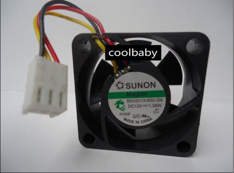 SUNON MB40201VX-000C-G99 fan 40*10*20mm 12V 1.38W 3Pin