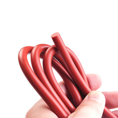 Red Solid Silicone Rubber Sealing Strip Round O Ring Cord Seal Gasket Dia 1-20mm