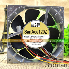For 9GL1224V103 DC24V 0.43A authentic Japan 120*38 aluminum frame fan