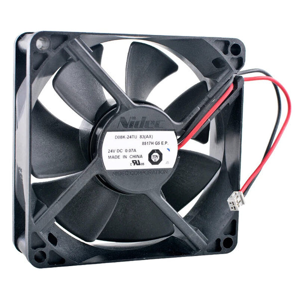 D08K-24TU 8cm 80mm DC24V 0.07A 2pin cooling fan for frequency converter