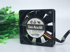 SANYO 6015 6cm 12V 0.09A 109P0612H7D24 3 wire cooling fan