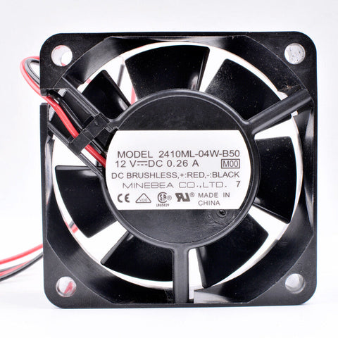 for NMB 2410ML-04W-B50 6cm 6025 60x60x25mm DC12V 0.26A CPU power cooling fan