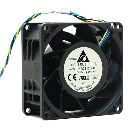 Delta PFR0812DHE Server Cooling Fan DC 12V 2.54A 80x80x38mm 4-wire pwm cooler