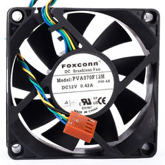 1pc FOXCONN PVA070F12H fan 12V 0.42A 70*70*20mm 4pin PWM