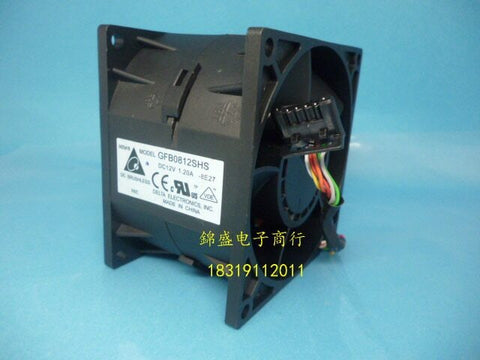 Delta GFB0812SHS 8056 12V 1.20A 8 line double rotor booster fan violence