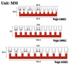 2/3/4 Position Terminal Barrier Strip Contactor Contact Short Circuit Connection