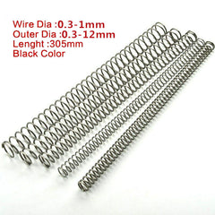 305mm Compression Spring Y-type 304 Stainless Steel Pressure Springs 0.3-2mm Dia