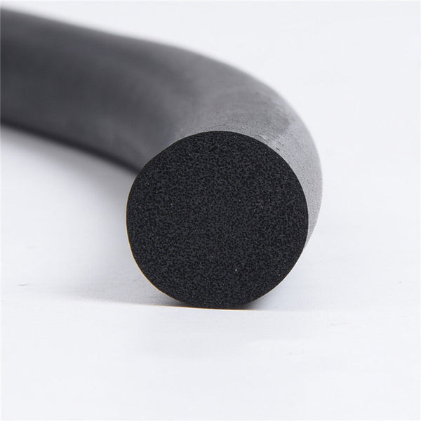 EPDM Foam Rubber Window Door Round Seal Cord Strip Dia 2.5mm Length 30FT Black