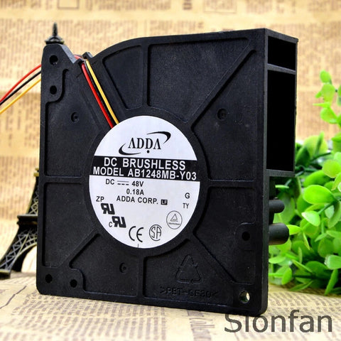 For ADDA AB1248MB-Y03 12CM 12032 48V 0.18A Turbo Centrifugal Blower