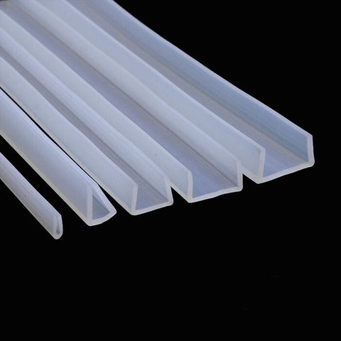 silicone rubber glass seal strip bath shower door window edge trim glazing strip