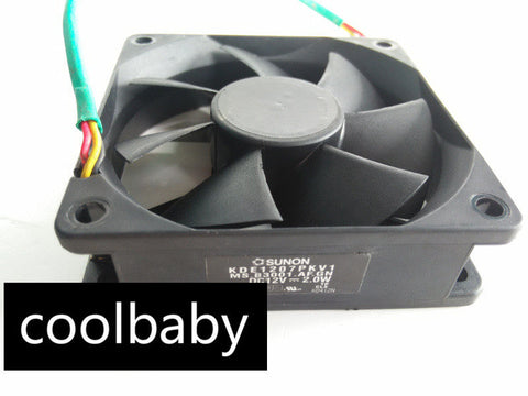 original SUNON KDE1207PKV1 70x70x20mm 12V 2.0W speed measuring projector fan