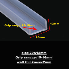 silicone rubber glass seal strip bath shower door window edge trim glazing strip