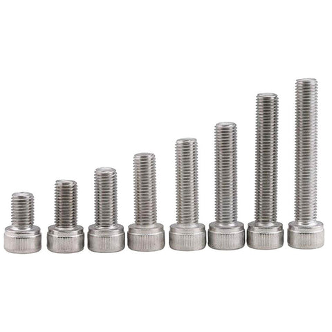DIN912 M1.4 M1.6 M2 M2.5 304 Stainless Steel Hex Socket Cap Head Screws Bolts