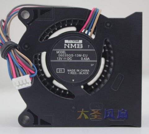 NMB 06035GS-13M-EU DC 13V 0.43A 4-wire turbo cooling fan