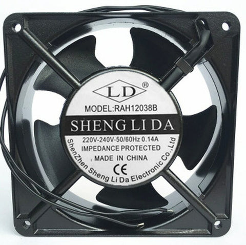 RAH12038B AC 220V 0.14A 50/60HZ 2 Wires 12038 12cm 2 Wires Computer Cooling Fan