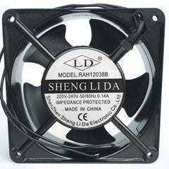 RAH12038B AC 220V 0.14A 50/60HZ 2 Wires 12038 12cm 2 Wires Computer Cooling Fan