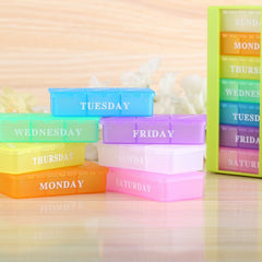 Weekly Medicine Vitamins Pill Cases Splitters 21 Compartments pill organzer