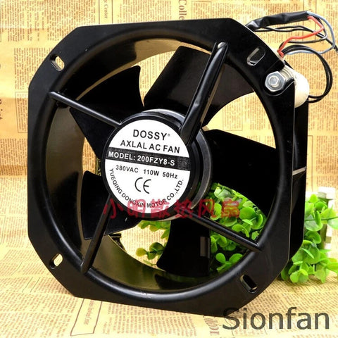 For DOSSY 200FZY8-S 380V 110W 22580 22.5CM All-metal AC cooling fan
