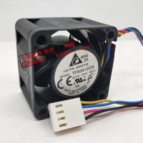 Delta TFA0412CN-BK1U 4028 12V 0.81A 4-wire PWM switch cooling fan
